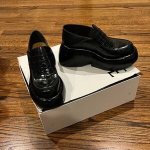 CLOSET CLEAN OUT Loewe Glossy Black Embossed Loafers